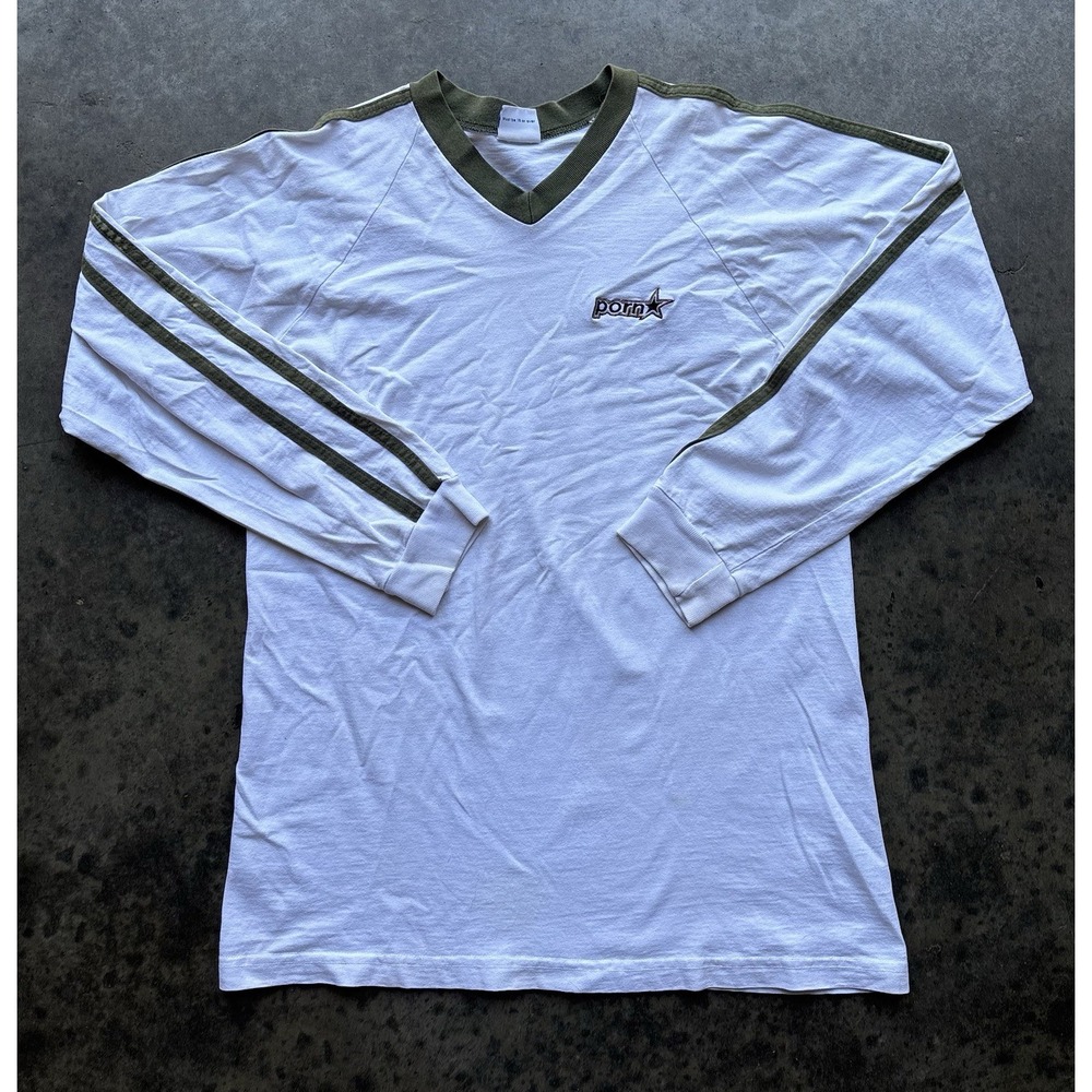 Vintage 90s Porn Star VERY RARE Skateboarding Grunge Long Sleeve Shirt Large